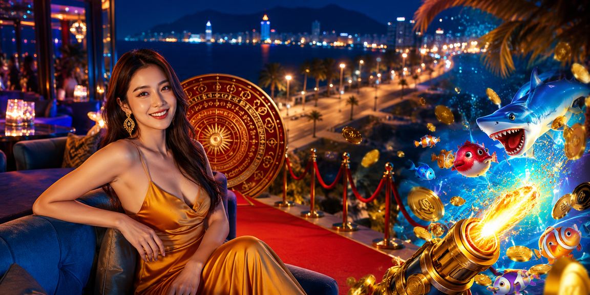 Người chơi tại Nha Trang trải nghiệm game bắn cá trực tuyến bên bờ biển