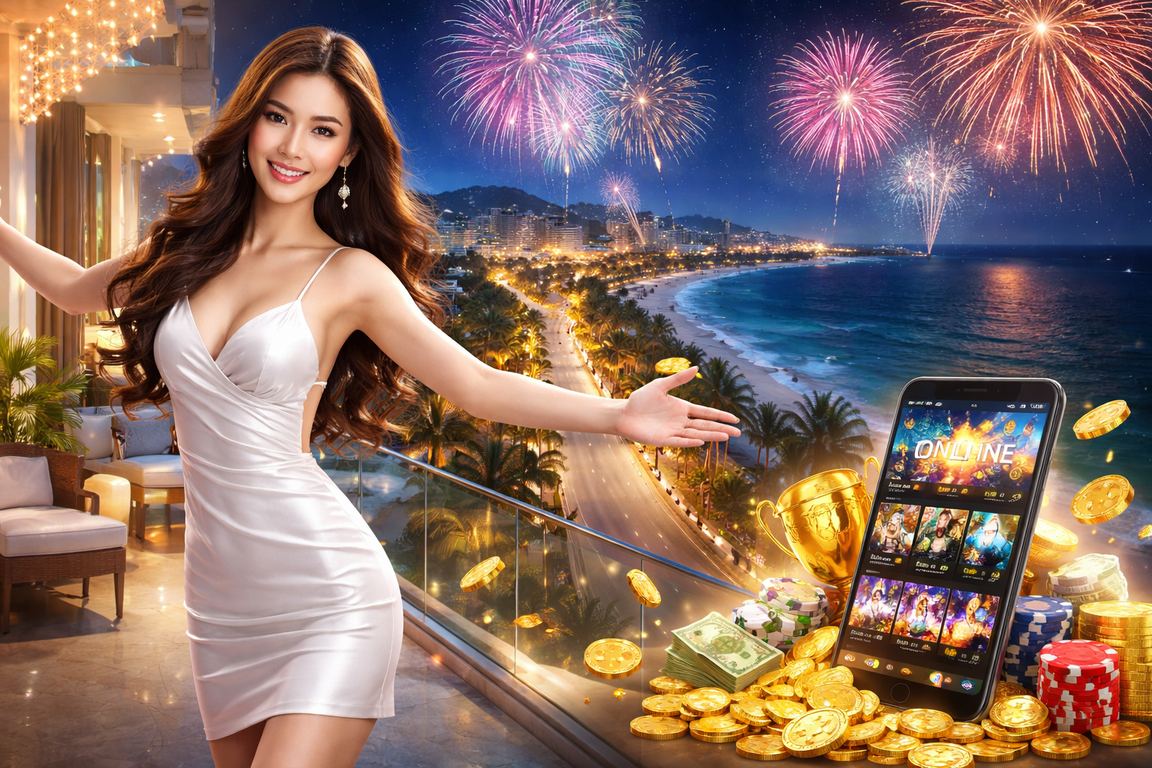 Không khí lễ hội cá cược trực tuyến tại Phan Thiết với ánh đèn sôi động